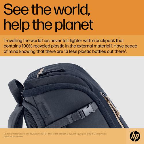 HP Travel 25 Liter 15.6 Iron Grey Laptop Backpack HP Travel 25 Liter 15.6 Iron Grey Laptop Backpack